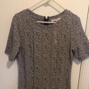 Loft animal print dress